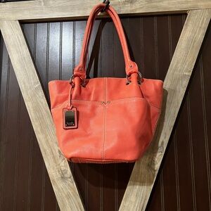 Tignanello Purse Pink/Coral Bag